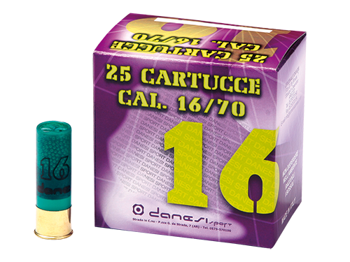 calibro 16 cartucce caccia la16 b feltro danesi