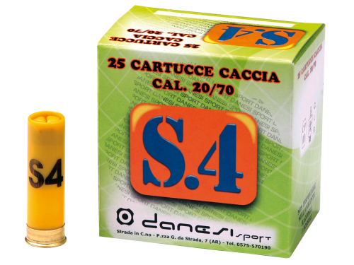 calibro 20 munizioni caccia s4 danesi